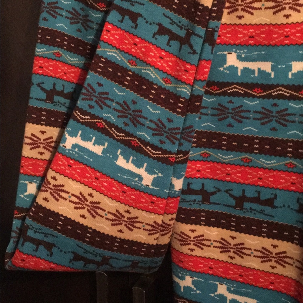Fuzzy Christmas leggings